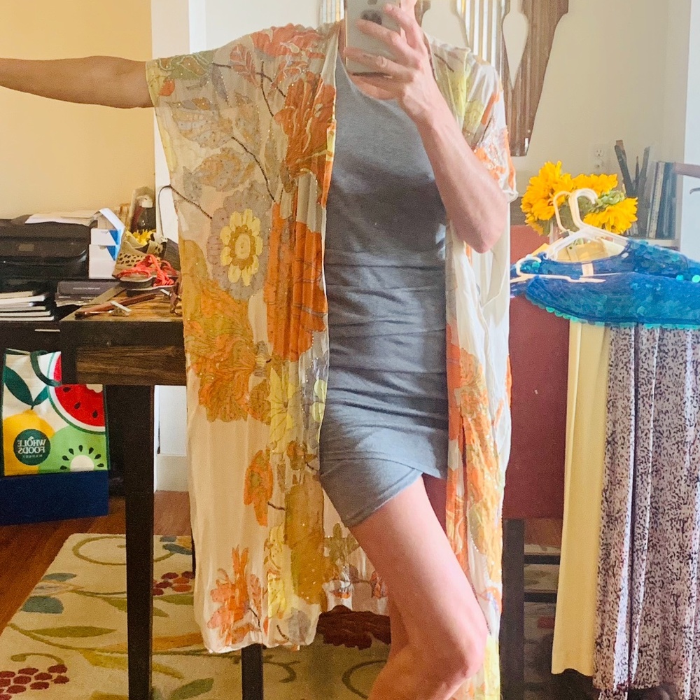 Vintage beaded kimono